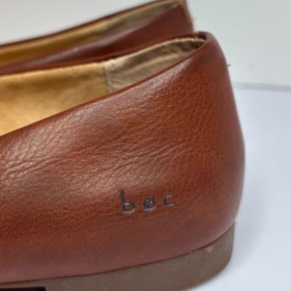 Boc Janella Light Brown Leather Pointed Toe Slip On Flats Comfort Womens - Picture 5 of 12